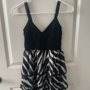 Bebe Zebra fluttery dress